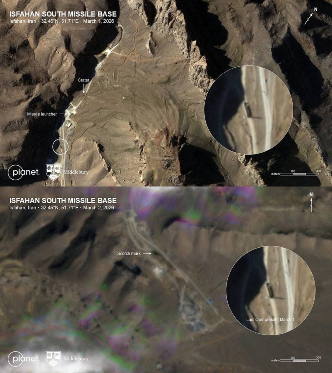 Ракетная база к югу от Исфахан / © Planet Labs