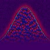 Иллюстрация макроскопической группы спинов, работающих как маленькие магниты. Даже в такой крупной, по квантовым меркам, системе ученые смогли регистрировать небольшие колебания спинов, выраженные стрелками / © Kuenstner et al.
