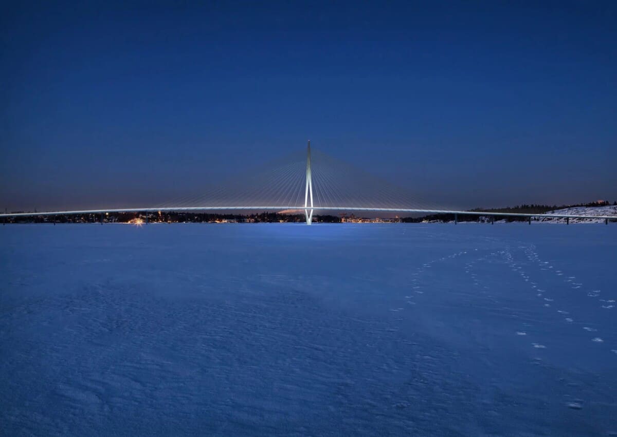 Мост Круунувуори  / © WSP / Knight Architects