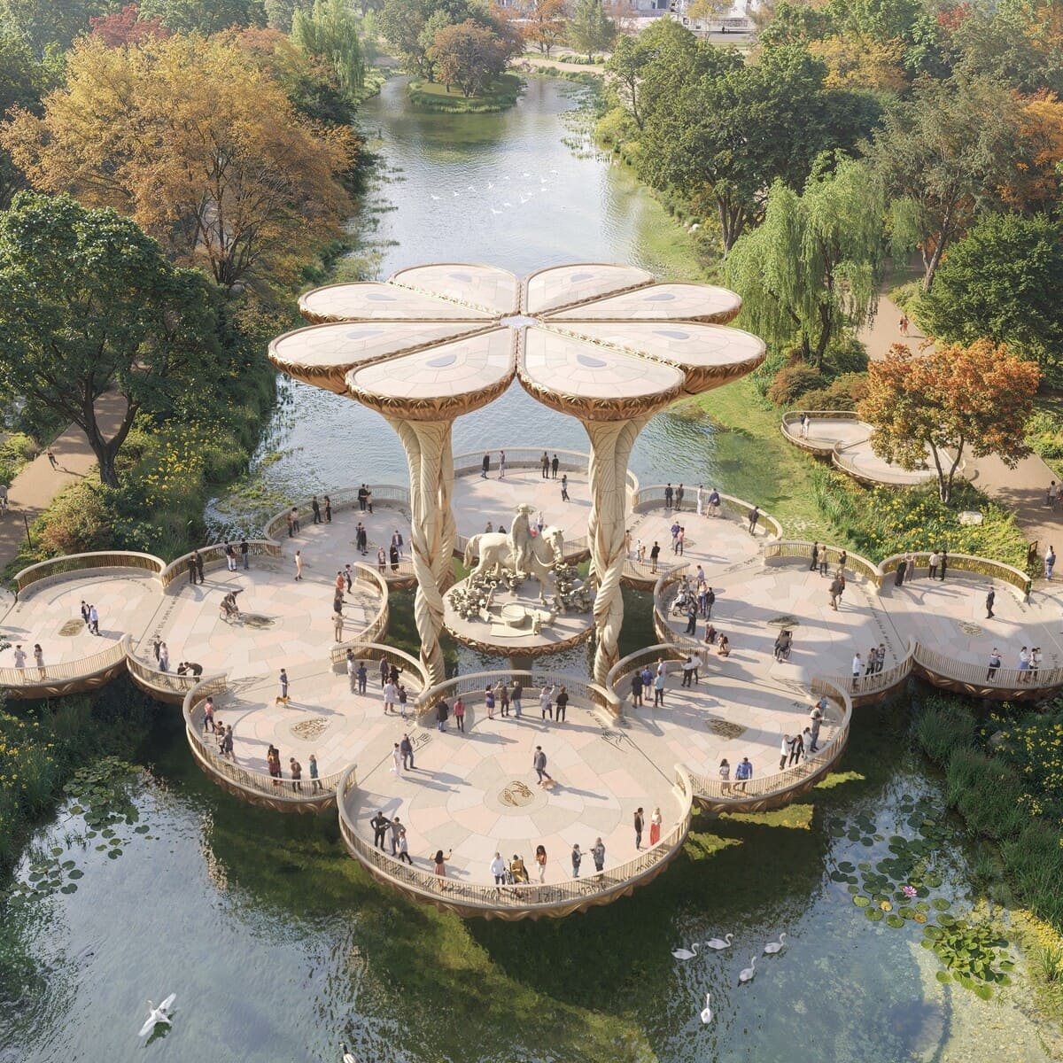 &nbsp;Мемориал королеве Елизавете II / © Heatherwick Studio