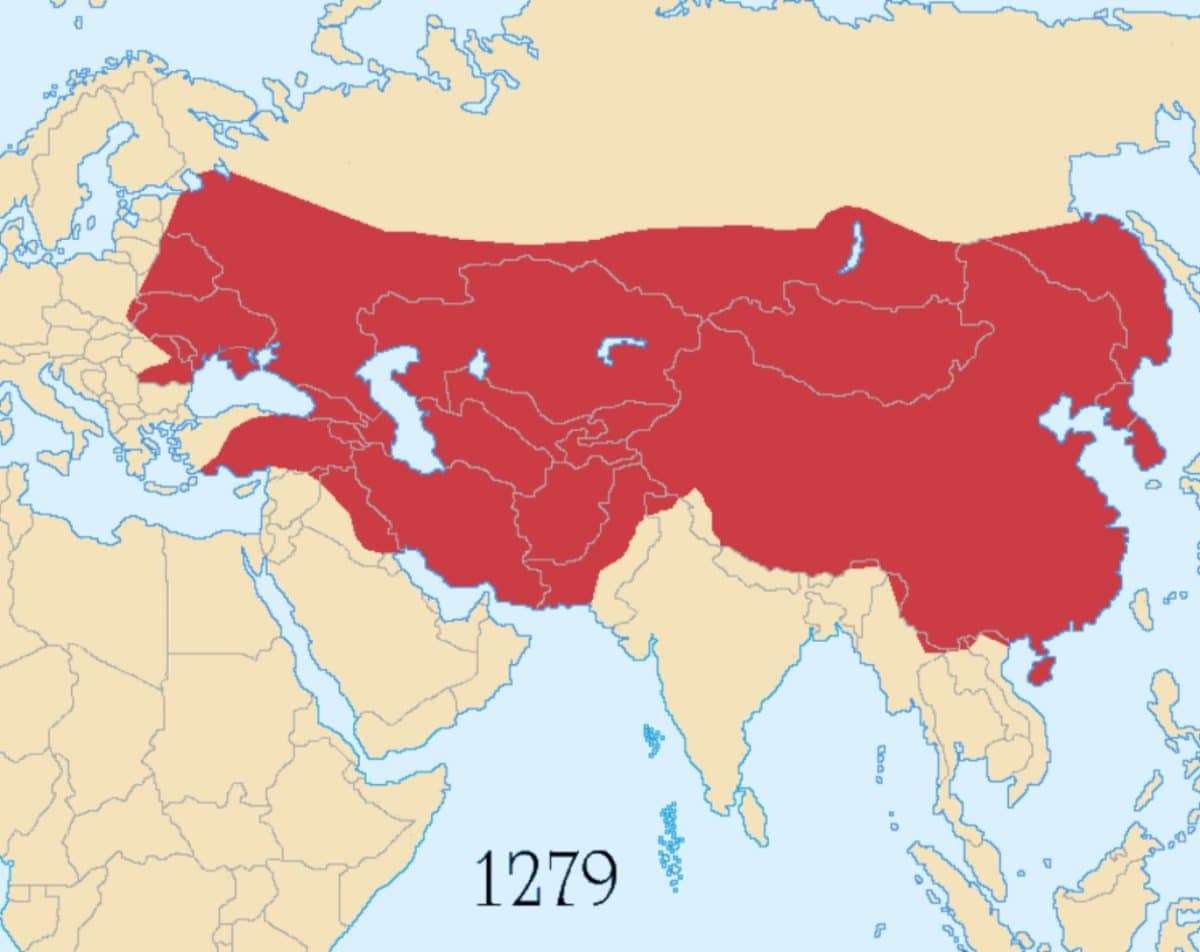 Карта Монгольской империи в 1279 году / © Astrokey44, Wikipedia