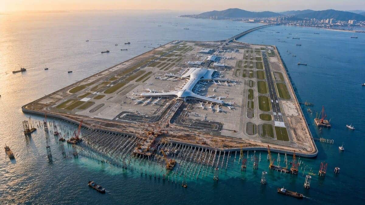 Рендер аэропорта Dalian Jinzhouwan / © CMG