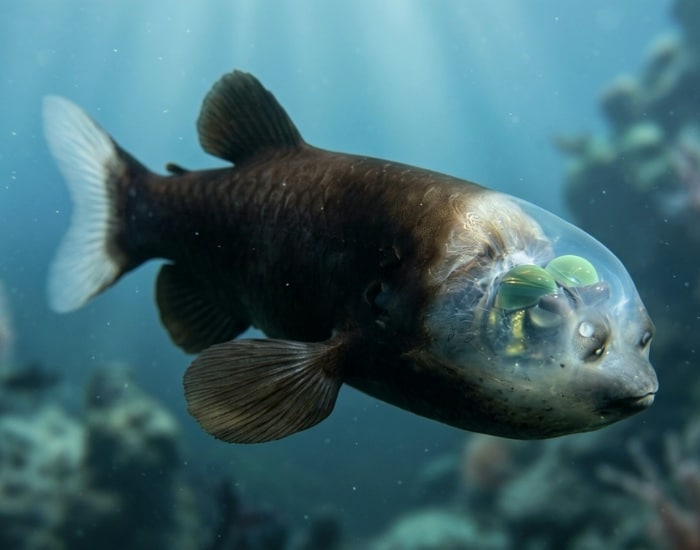 Малоротая макропинна (Macropinna microstoma) / © Cesar Medina Davila, Wildlife Nomads