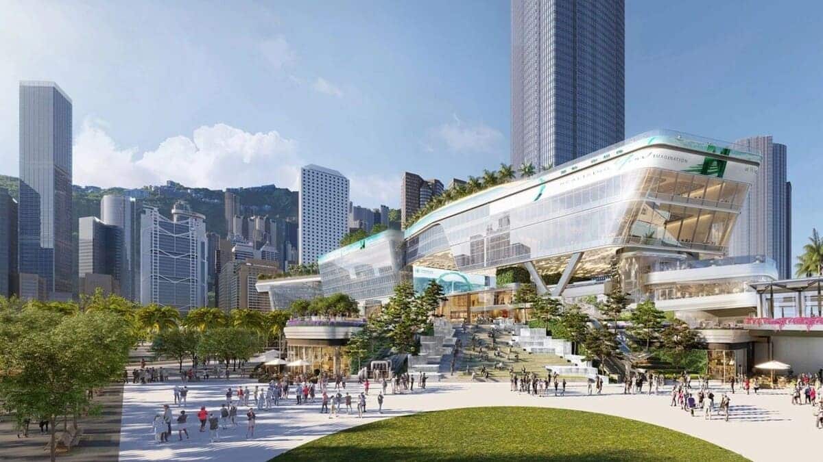 Рендер «горизонтального небоскреба» Central Yards / © UNStudio