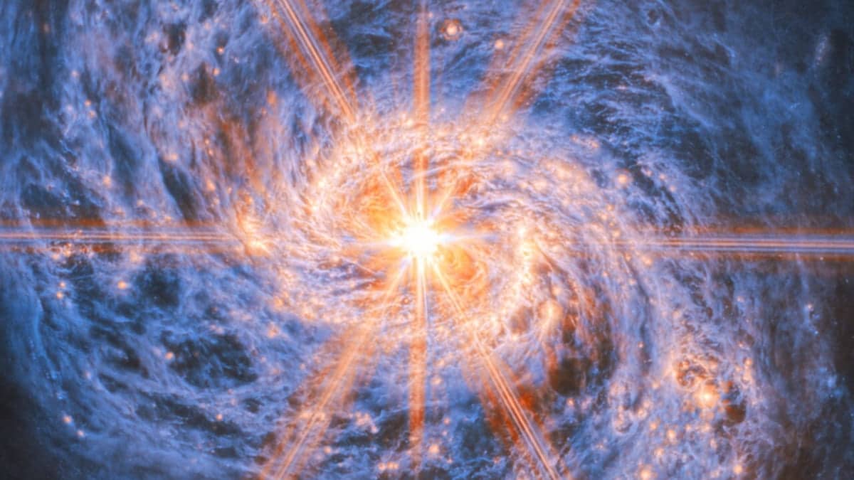 Спиральная галактика Messier 77 / © ESA / Webb, NASA & CSA, A. Leroy
