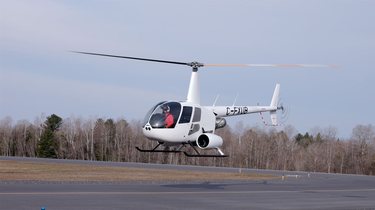 Модифицированный вертолет Robinson R44 / © Unither Bioélectronique