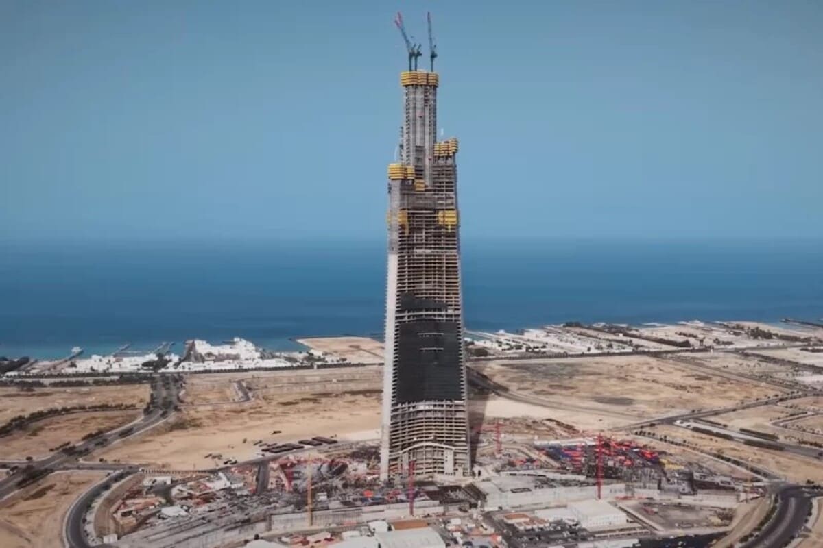 Строительство Jeddah Tower / © Thornton Tomasetti