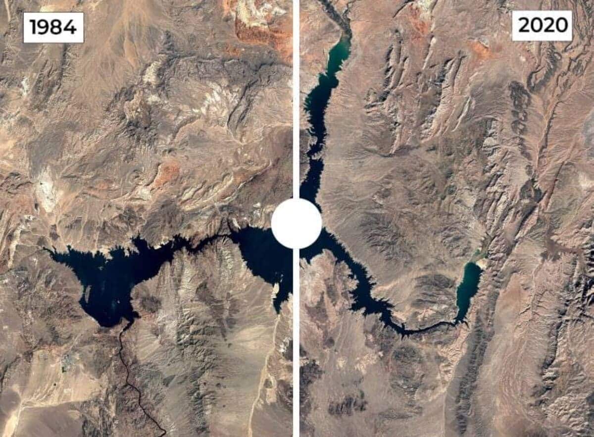 Озеро Мид, США / © Google Earth