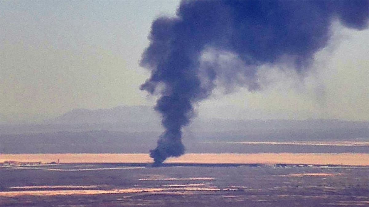 В США разбился стратегический бомбардировщик B-52 / © UC San Diego webcam