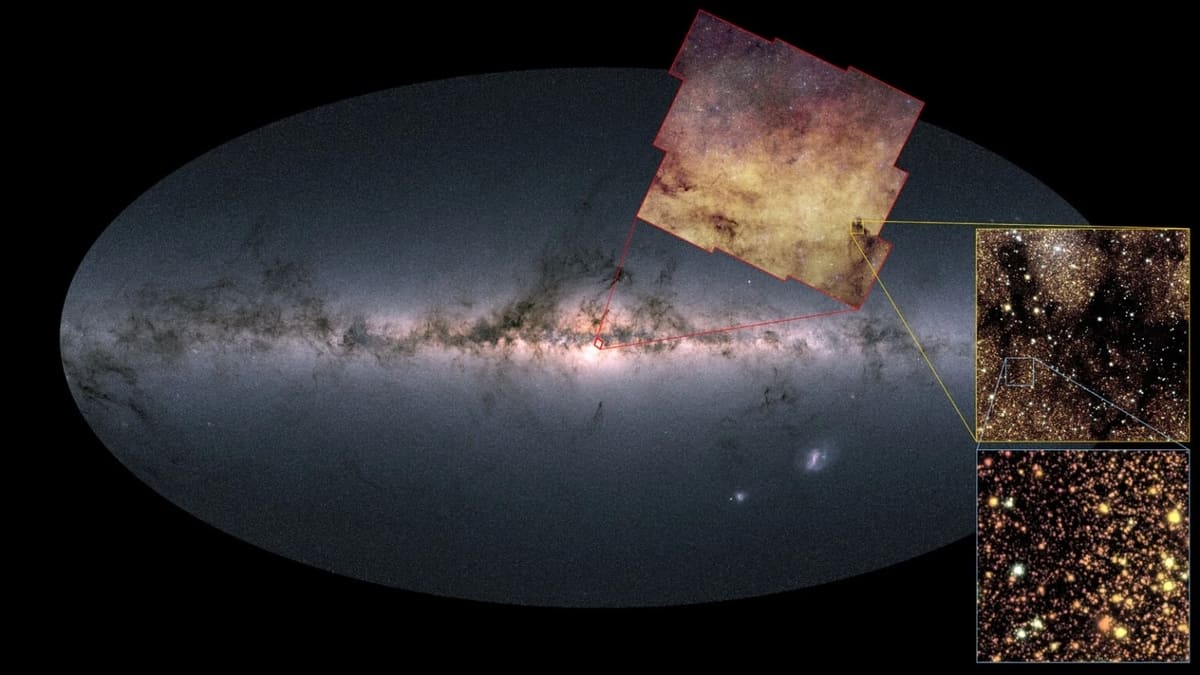 Местоположение обзора телескопа «Евклид» / © ESA / Euclid / Euclid Consortium / NASA, CFHT, image processing by J.-C. Cuillandre and E. Bertin (CEA Paris-Saclay)