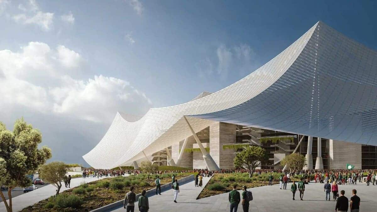Рендер стадиона Grand Stade Hassan II / © Reproduction / Populous / Oualalou / Choi
