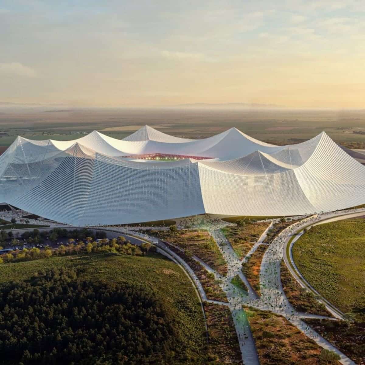 Grand Stade Hassan II (Марокко) / © Oualalou + Choi и Populous