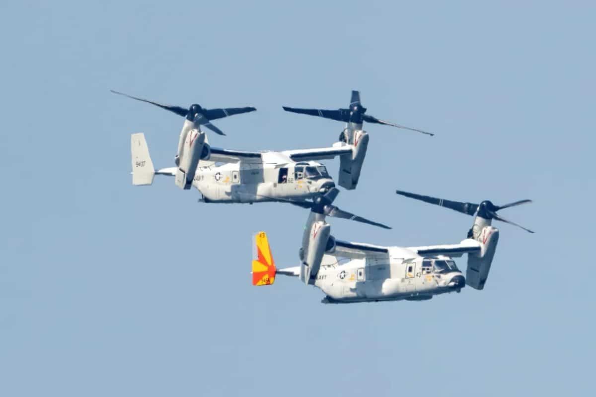 Пара конвертопланов CV-22 Osprey ВМС США / © air.show