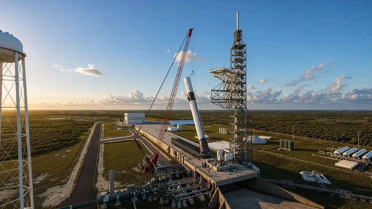 Рендер нового стартового комплекса / © Blue Origin