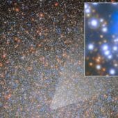Местоположение черной дыры звездной массы в скоплении Омега Центавра / © ESA/Hubble & NASA, M. Häberle (MPIA), J. DePasquale (STScI)