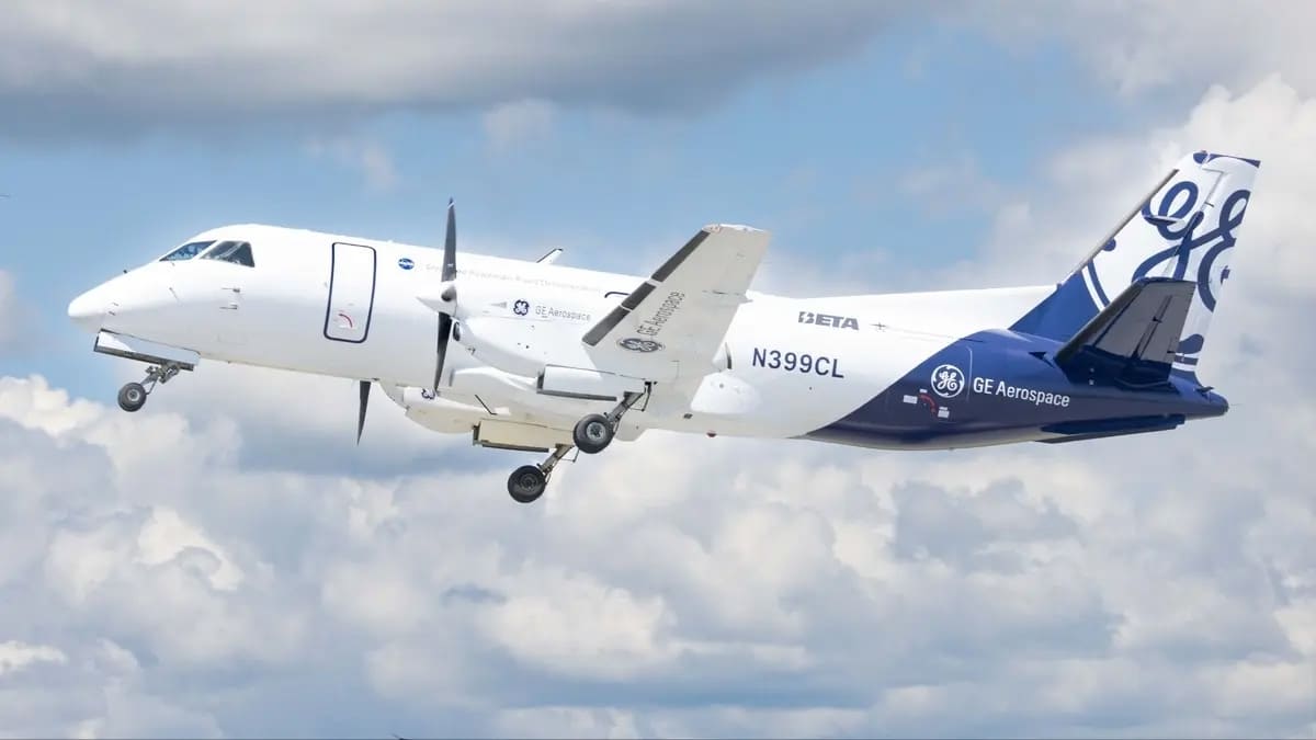 Модифицированный турбовинтовой самолет Saab 340B / © GE Aerospace