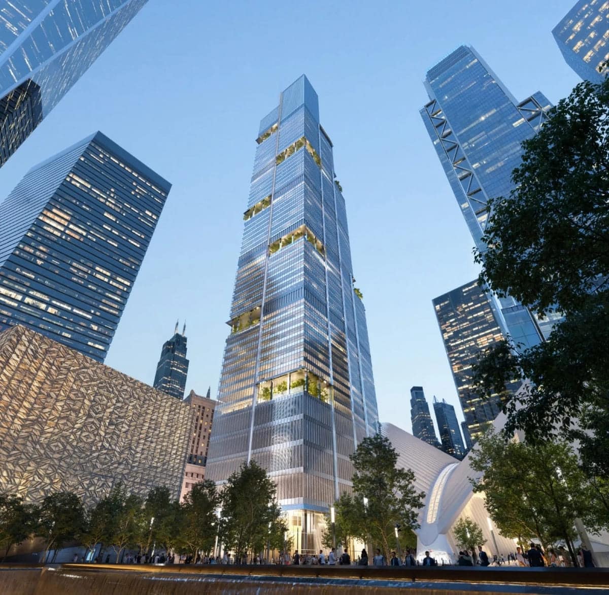 Рендер последнего небоскреба Всемирного торгового центра — 2 World Trade Center / © Foster + Partners