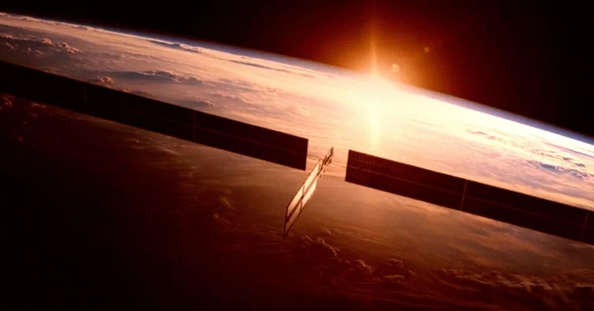 Художественное изображение центра обработки данных в космосе / © SpaceX