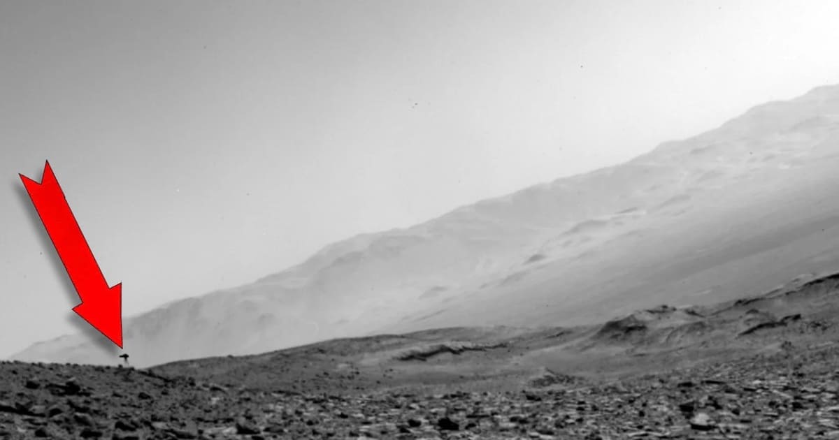 Странный объект на снимке Curiosity / © NASA / JPL-Caltech