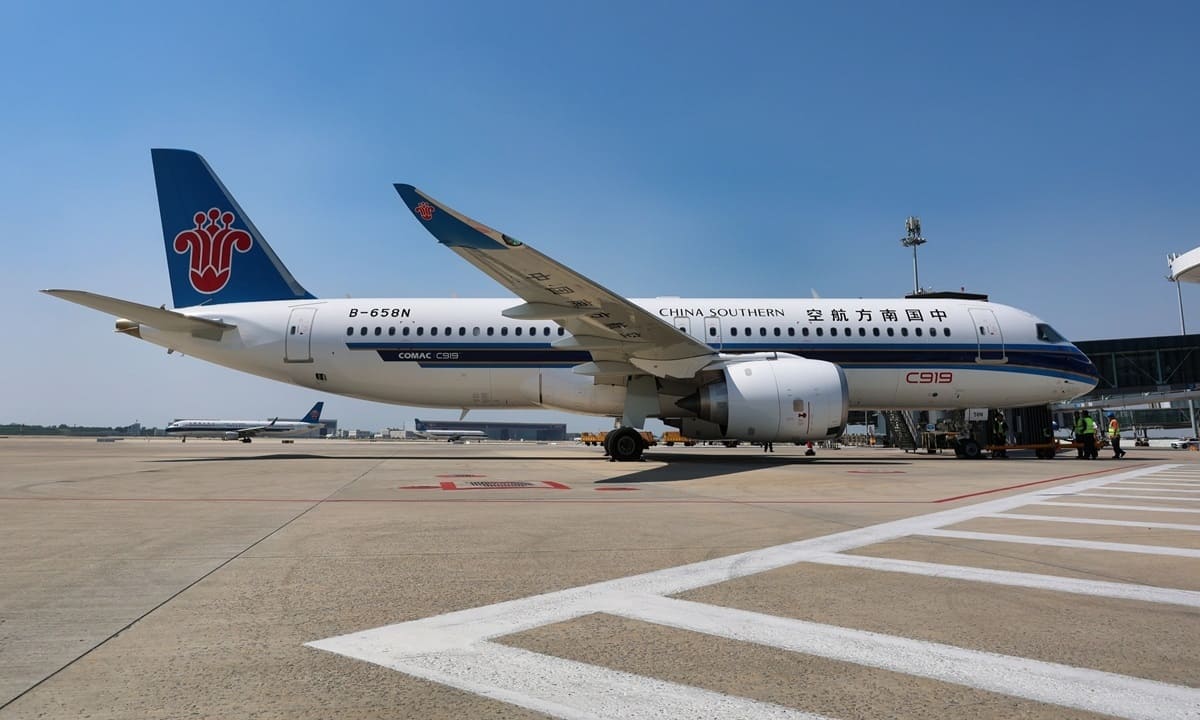 Пассажирский самолет C919 впервые выполнил международный коммерческий рейс / © Courtesy of China Southern Airlines