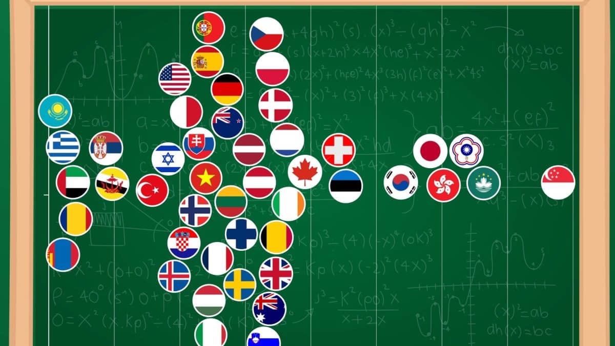 Инфографика: где школьники знают математику лучше всех?