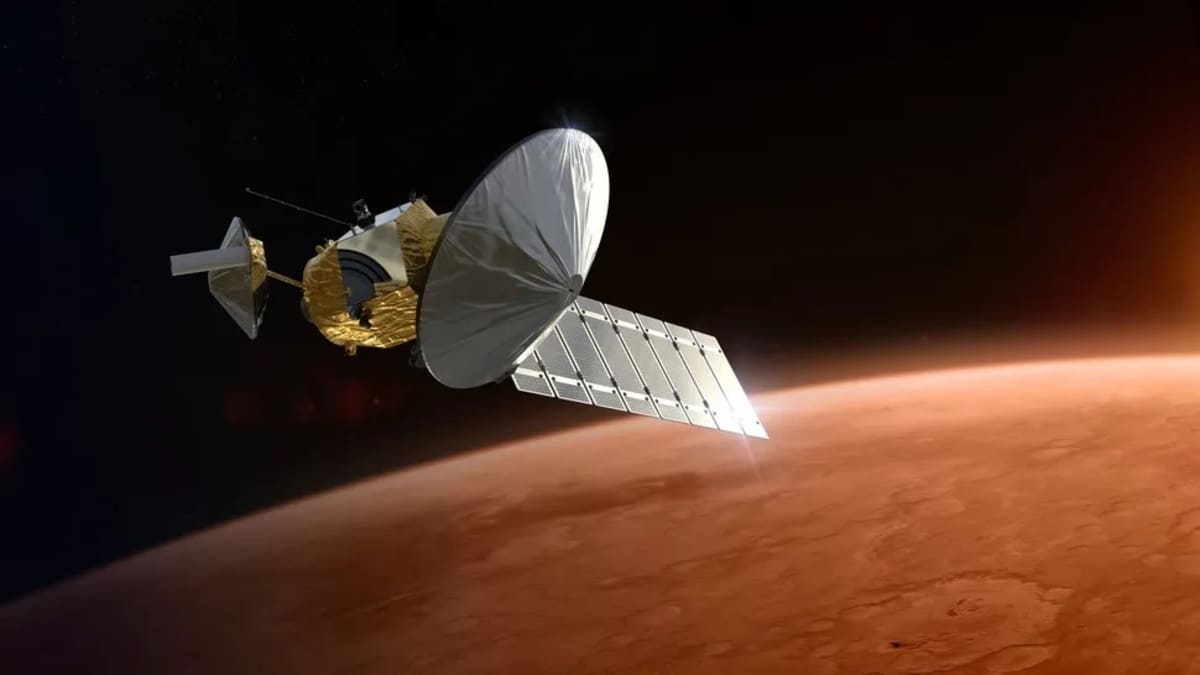 Художественное изображение аппарата Mars Telecommunications Network (MTN) / © Rocket Lab