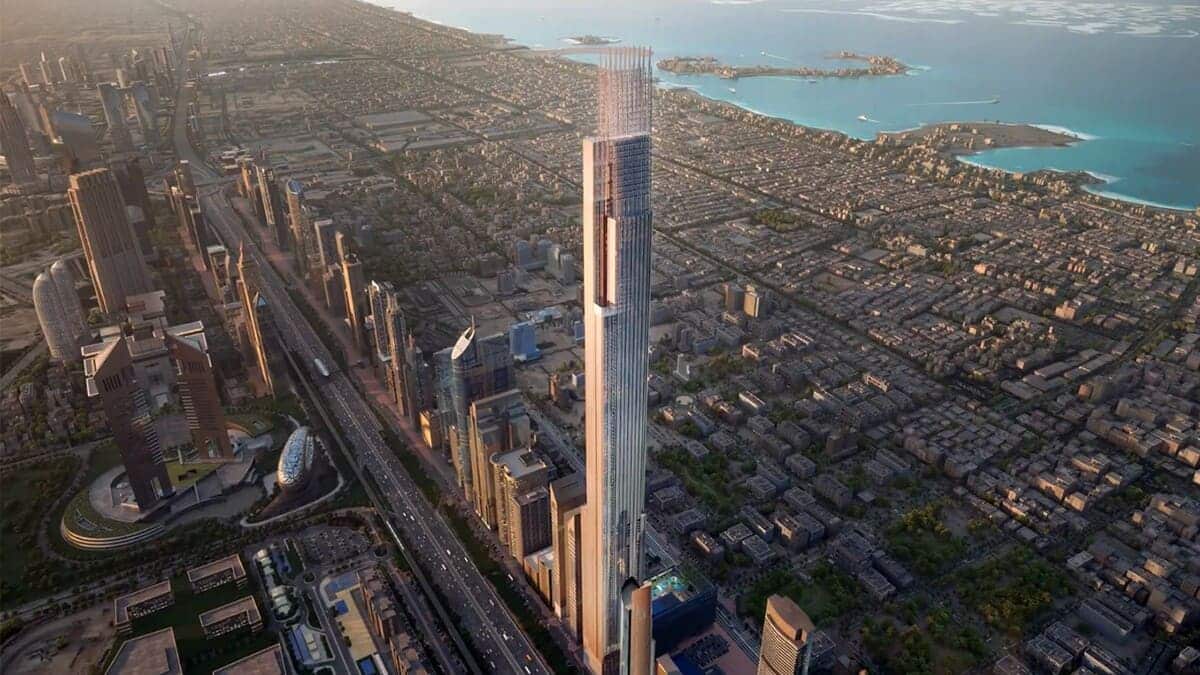 Рендер башни Burj Azizi / © Azizi Developments