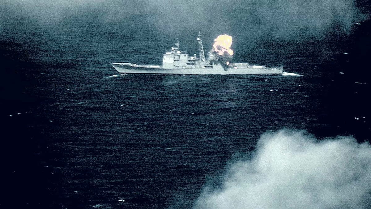 Поражение морской мишени ракетой LRASM, запущенной с австралийского P-8A Poseidon / © Australian Department of Defence