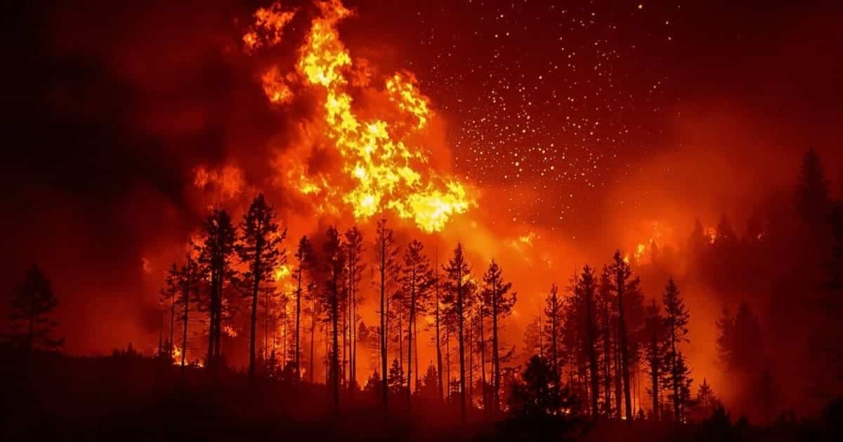 Пожары в Канаде из-за резкого повышения температуры воздуха и изменения климата / © Shutterstock