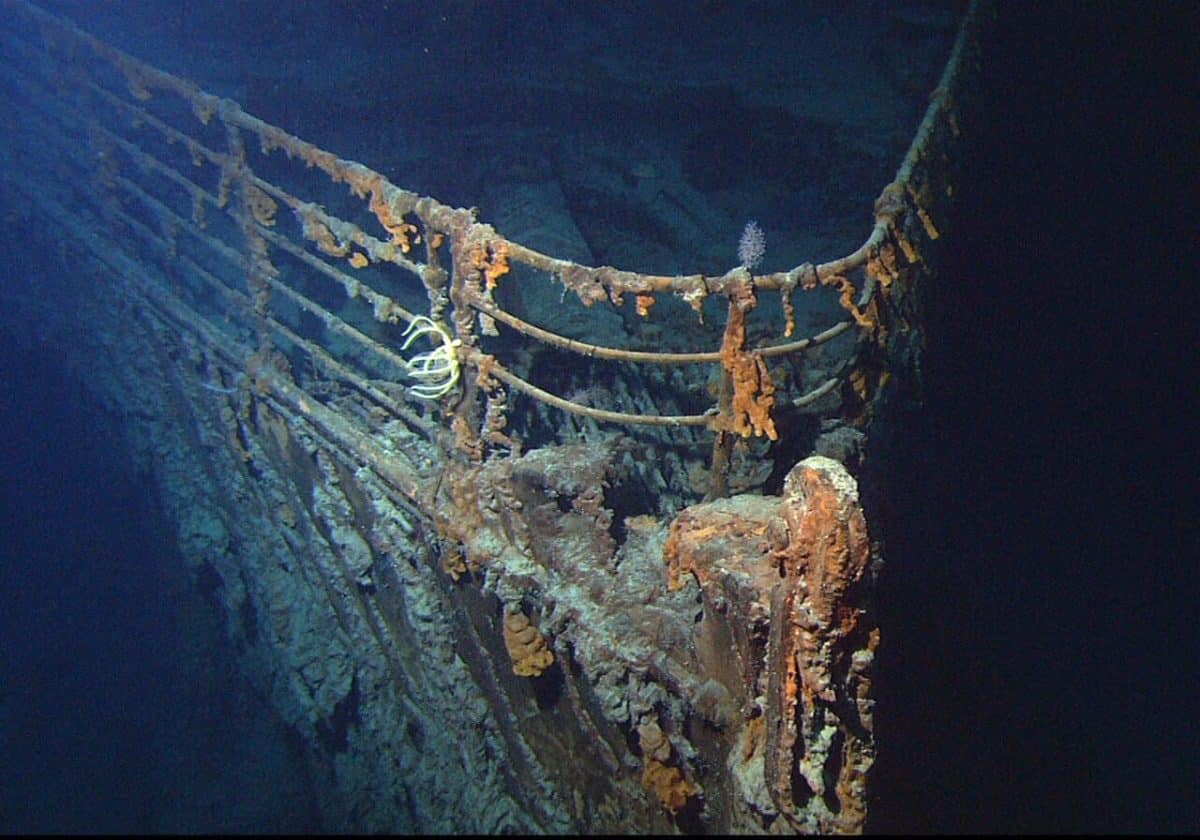Носовая часть «Титаника», сфотографированная в июне 2004 года / © NOAA / Institute for Exploration / University of Rhode Island