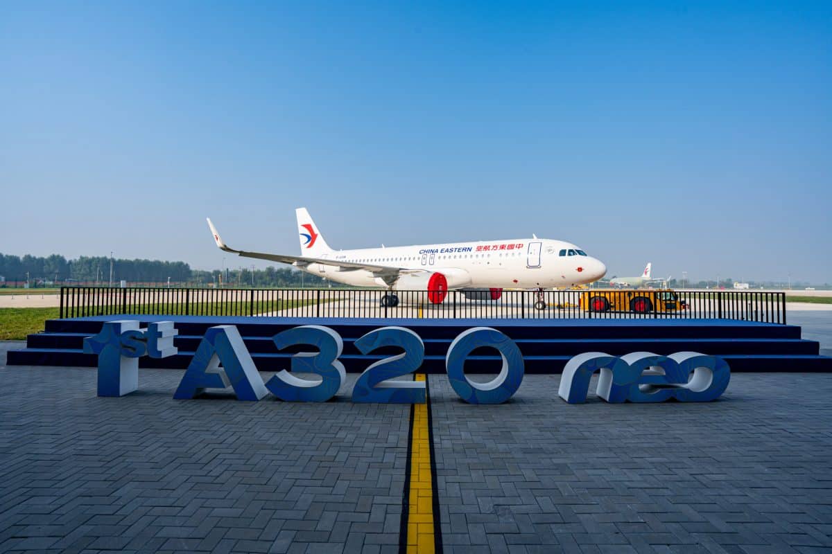 Первый A320neo со второй линии Airbus в Тяньцзине в окраске China Eastern / © Airbus