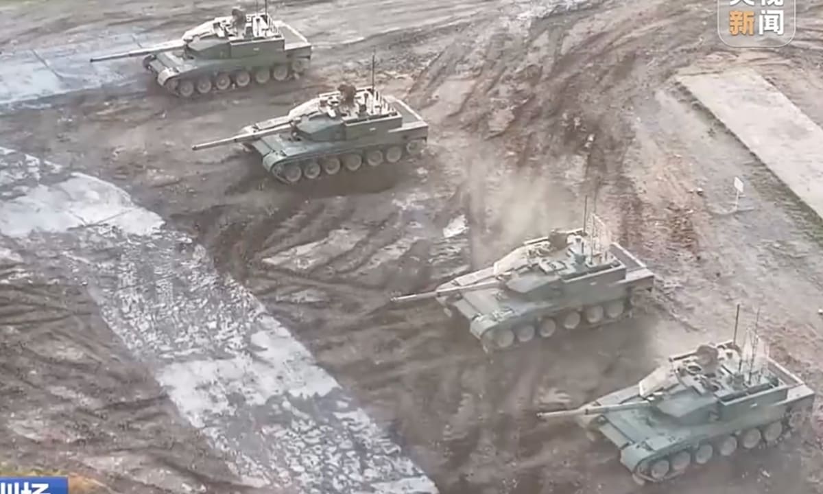 Китай показал редкие кадры учений танков Type 99B / © CCTV News