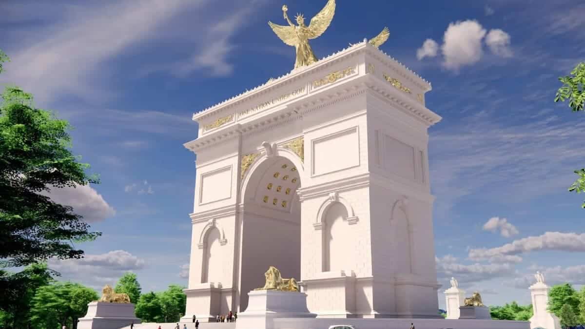 Проект американской триумфальной арки / © Harrison Design