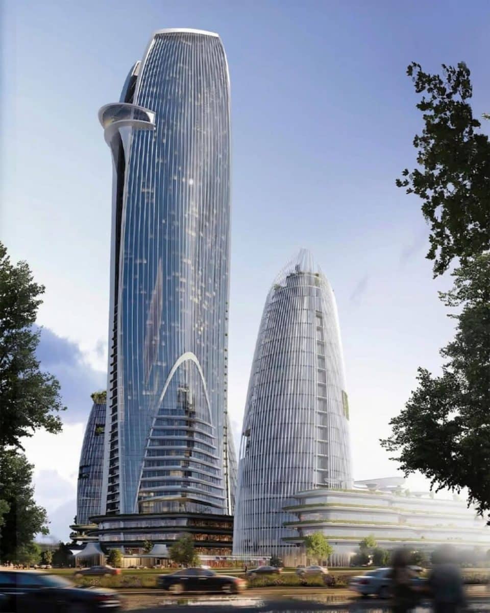 Проект Dushanbe Tower / © The press service of the President of Tajikistan