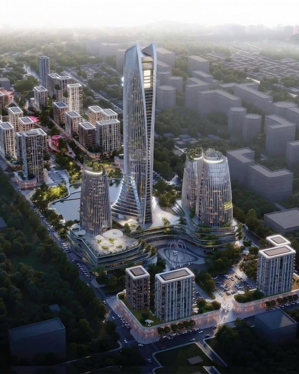 Проект Dushanbe Tower / © The press service of the President of Tajikistan