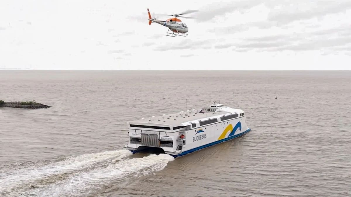 Крупнейший в мире электрический паром China Zorrilla / © Incat Tasmania