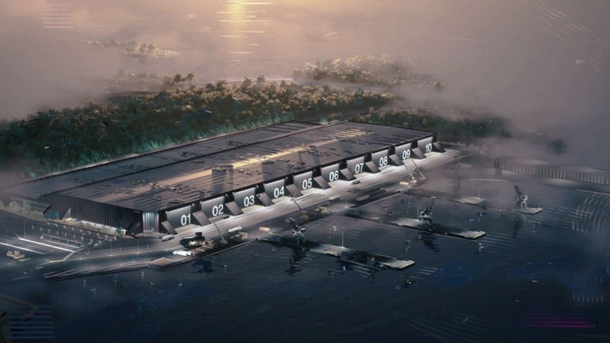 Художественное изображение верфи Arsenal-2 / © Anduril Industries