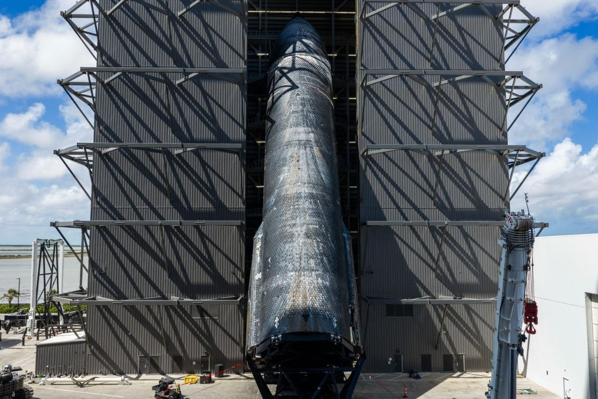 Первый Starship, переживший полет в космос, вернулся на стартовую площадку SpaceX / © SpaceX