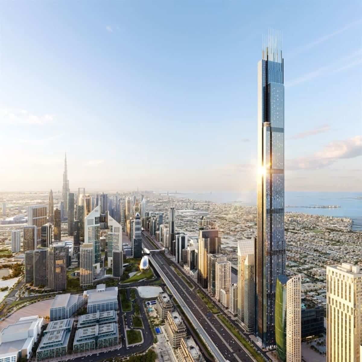 Рендер башни Burj Azizi / © Azizi Developments