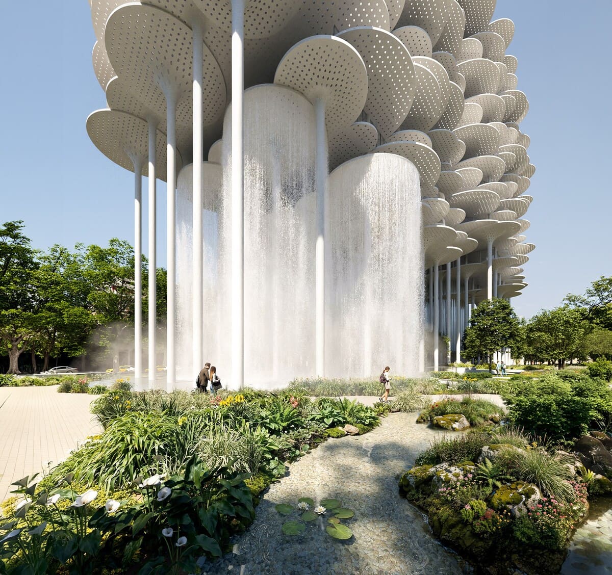 Проект здания Tirana Fountain Tower / © BIG