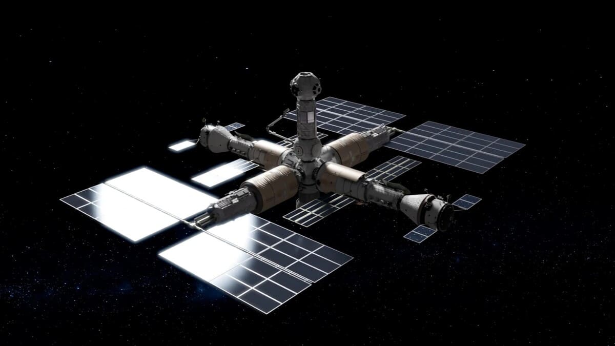 Рендер Российской орбитальной станции / © prokosmos