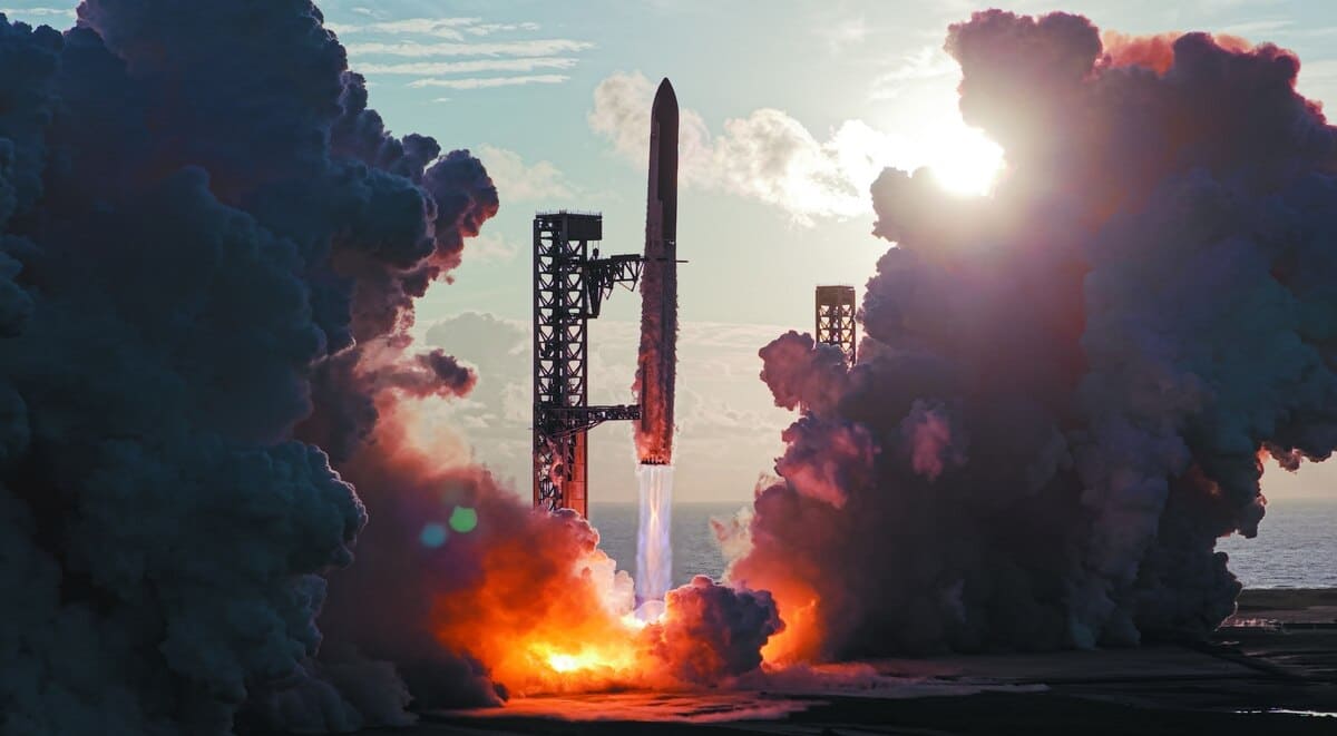 Запуск транспортной системы Starship / © SpaceX