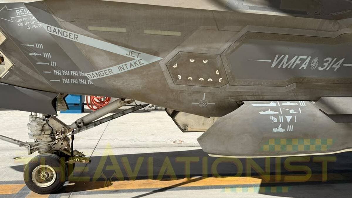 Боевые отметки на F-35C / © The Aviationist